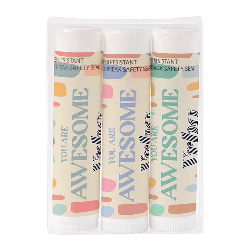 3 Pack Lip Balm SPF 15