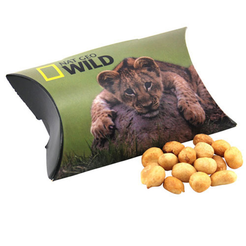 Pillow Box with Peanuts