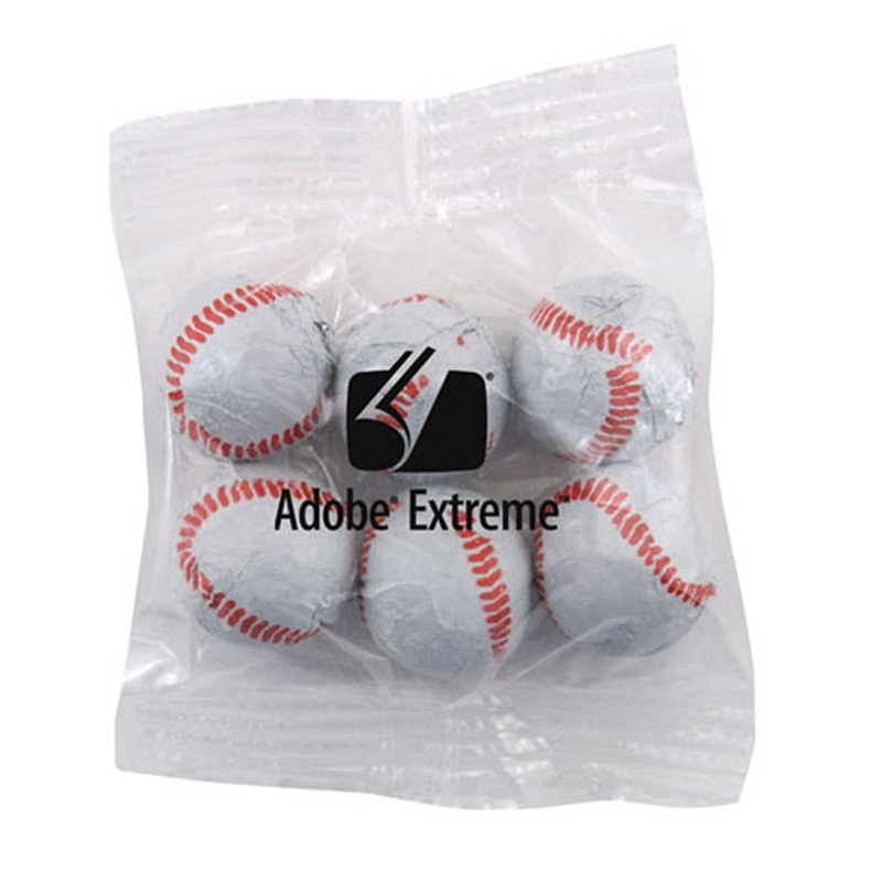 Snack Bag with Chocolate Baseballs