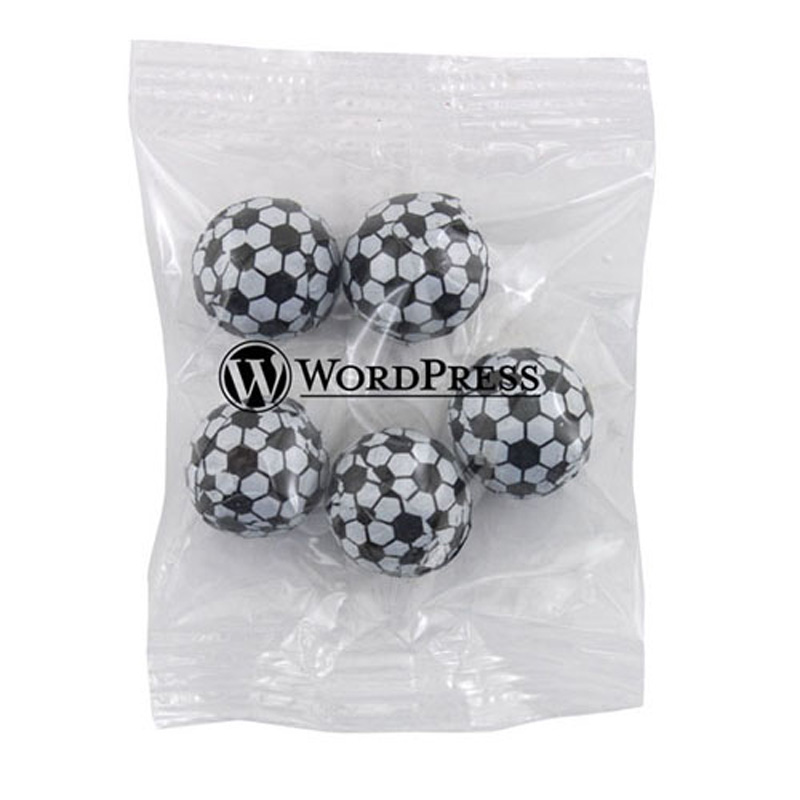 Snack Bag with Chocolate Soccer Balls