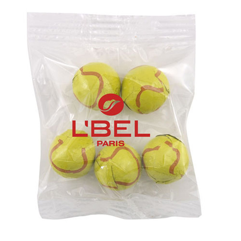 Snack Bag with Chocolate Tennis Balls