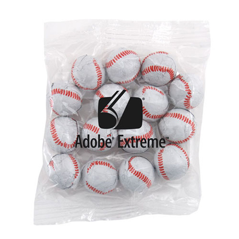 Snack Bag with Chocolate Baseballs