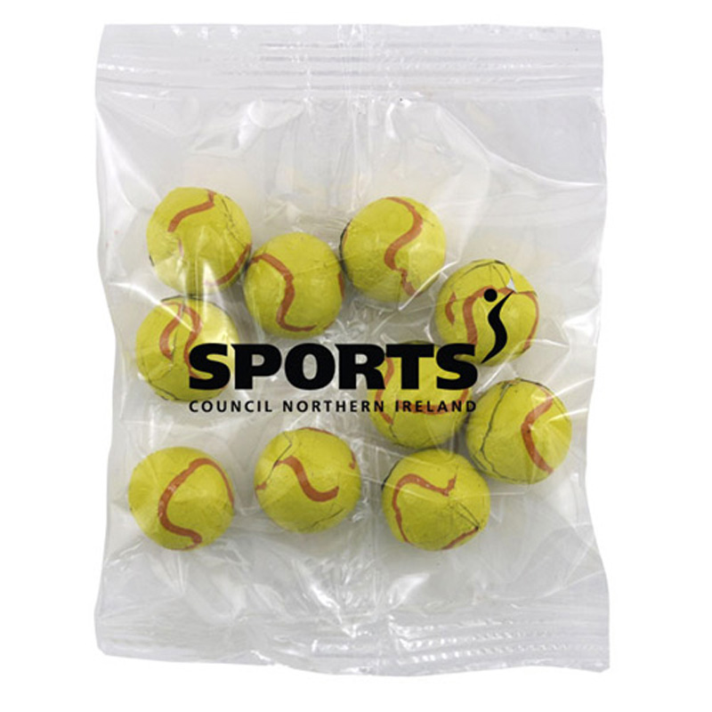 Snack Bag with Chocolate Tennis Balls