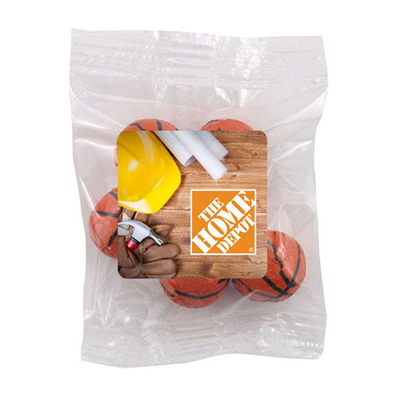 Snack Bag w/ Choc. Basketballs