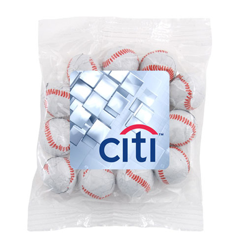 Snack Bag with Choc. Baseballs