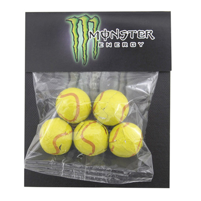 Billboard Bag with Choc. Tennis Balls