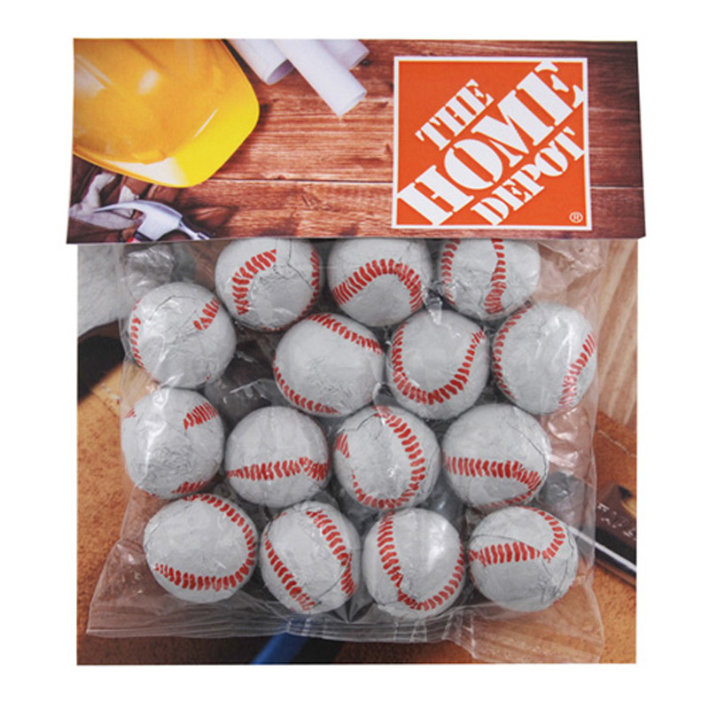 Billboard Bag with Choc. Baseballs