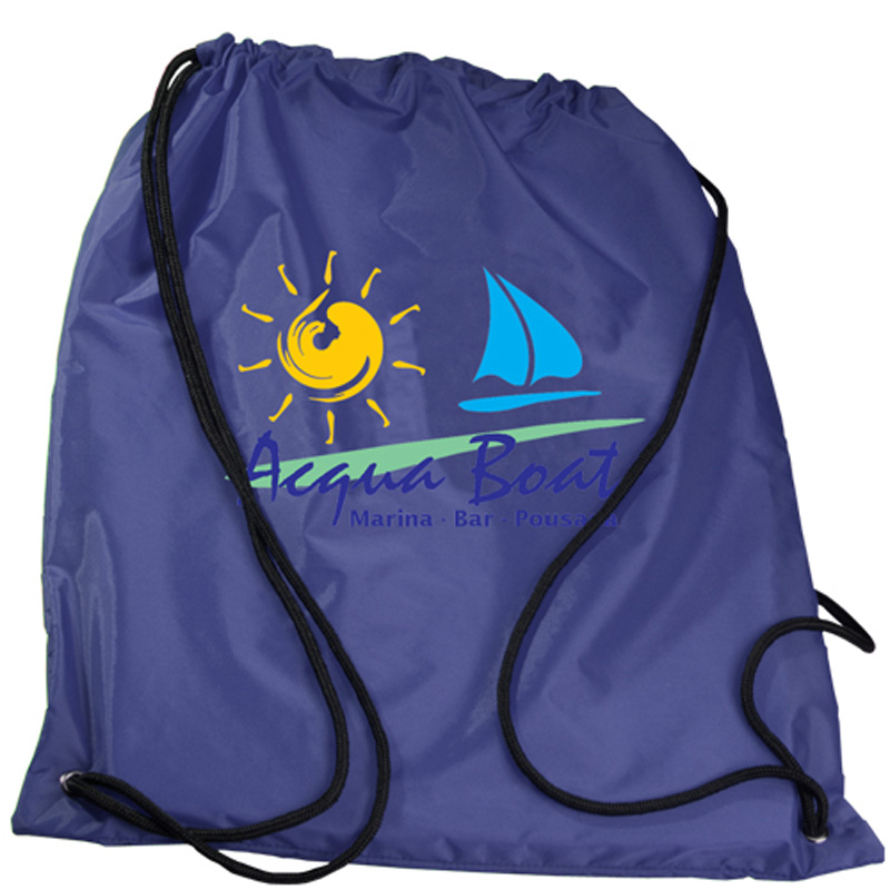 Nylon Drawstring Backpack - Full Color