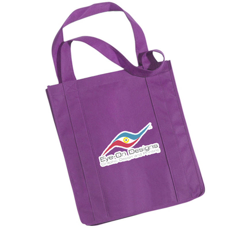 Non-Woven Tote Bag w/ Reinforced Handles - Full Color