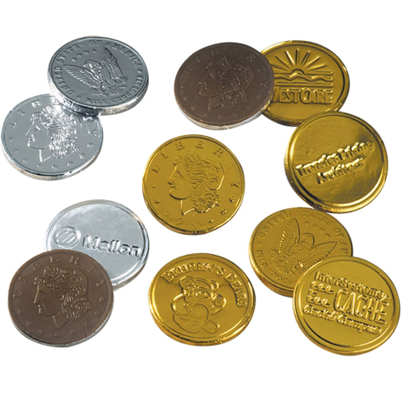 Stock Chocolate Coins