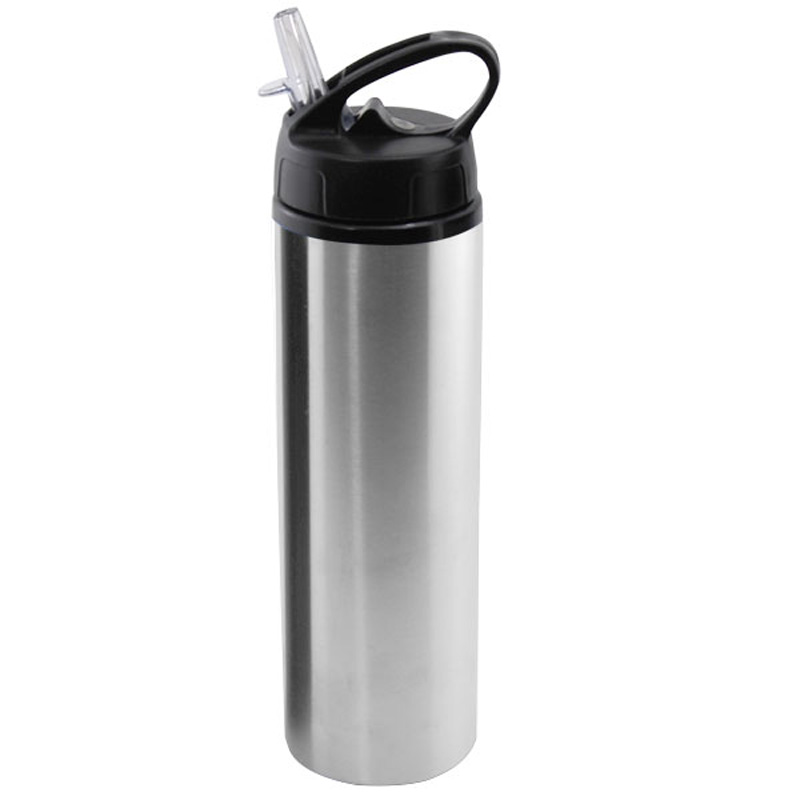 24 oz Aluminum Water Bottle with Flip Top Sport lid