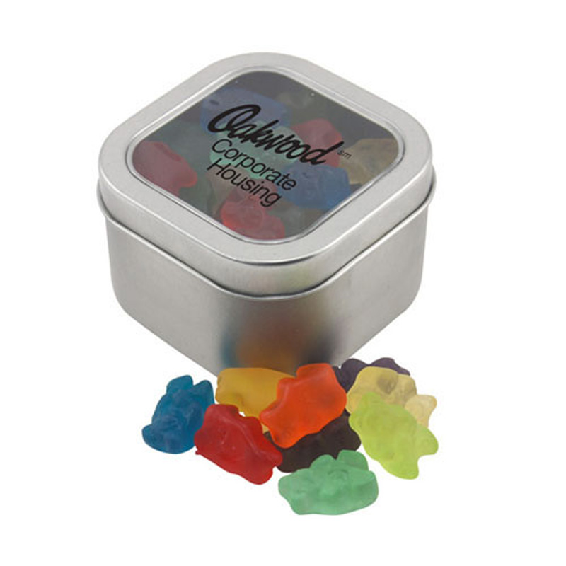 Window Tin with Gummy Bears