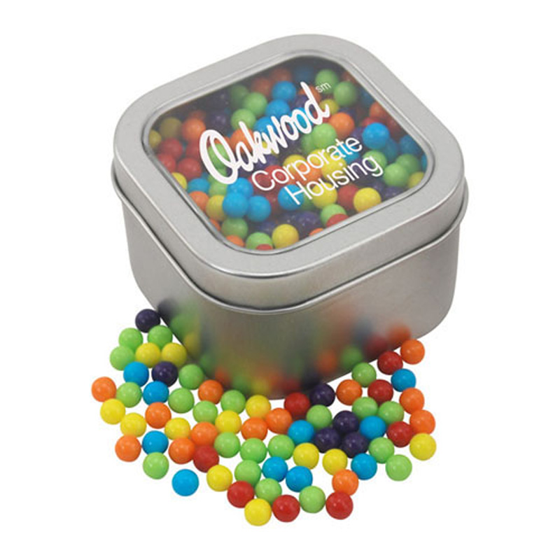 Window Tin with Mini Jawbreakers