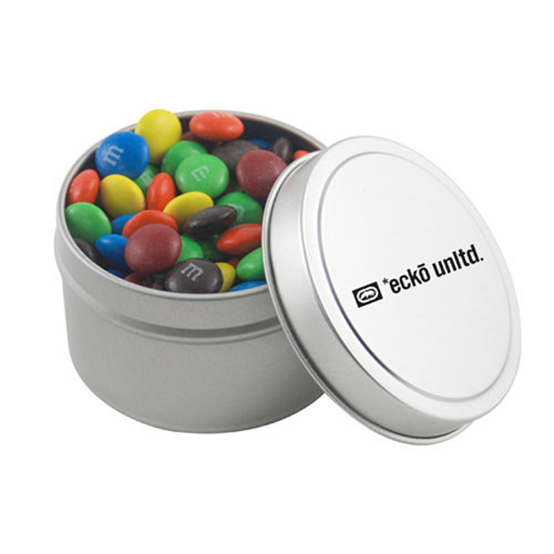 Round Tin with M&M's