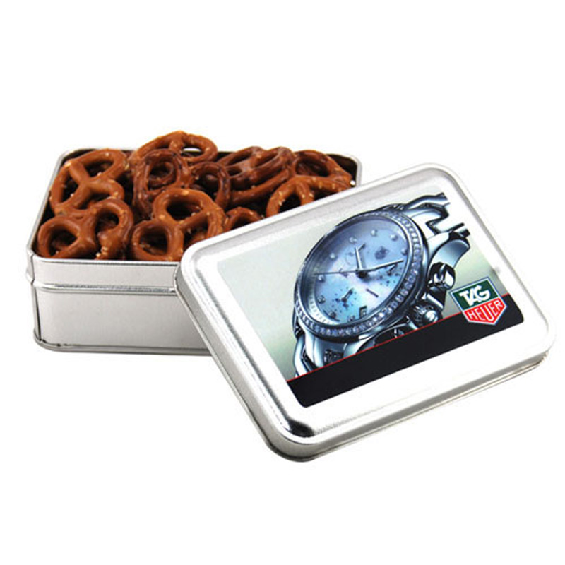 Tin with Mini Pretzels