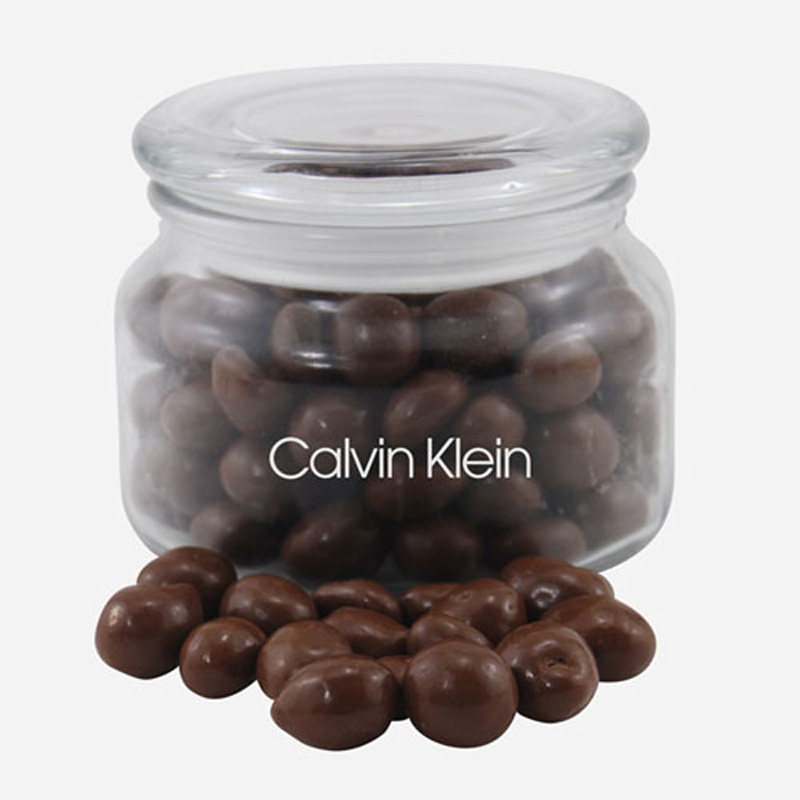 Jar with Chocolate Covered Peanuts