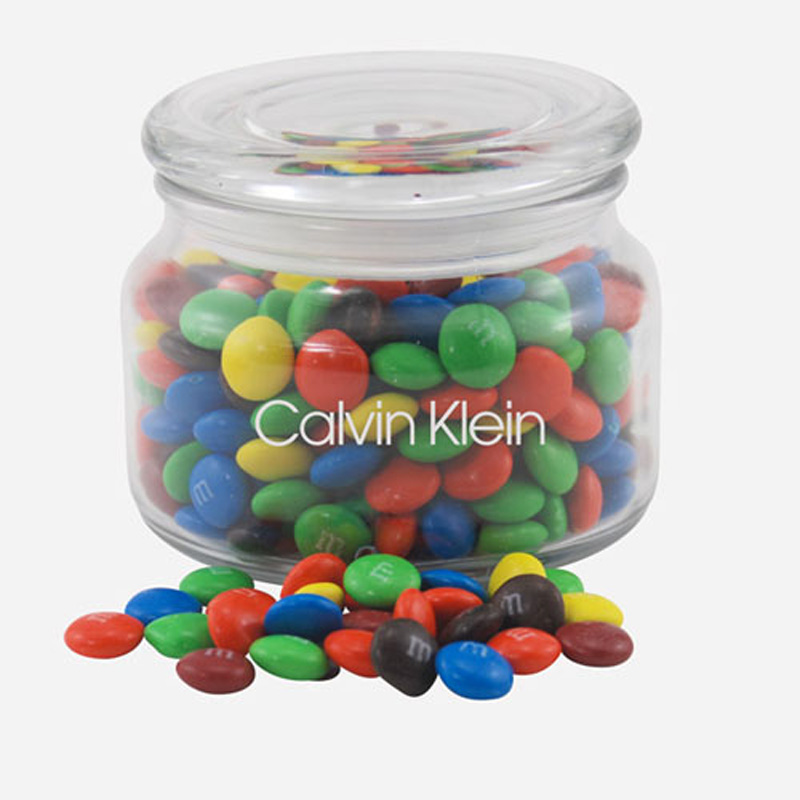 Jar with M&M's