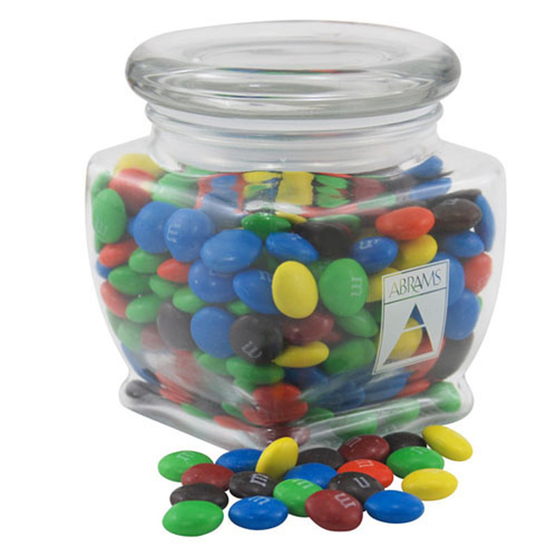 Jar with M&M's