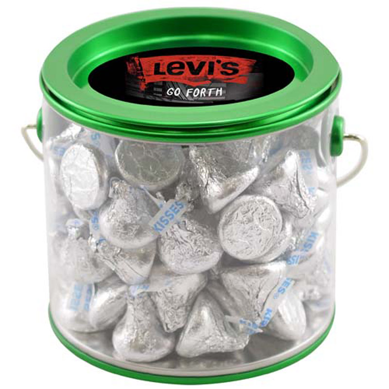 Tin Pail with Hershey Kisses