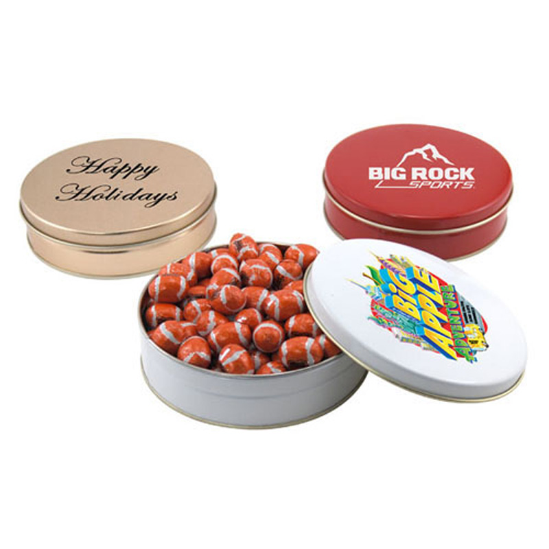 Gift Tin with Chocolate Footballs