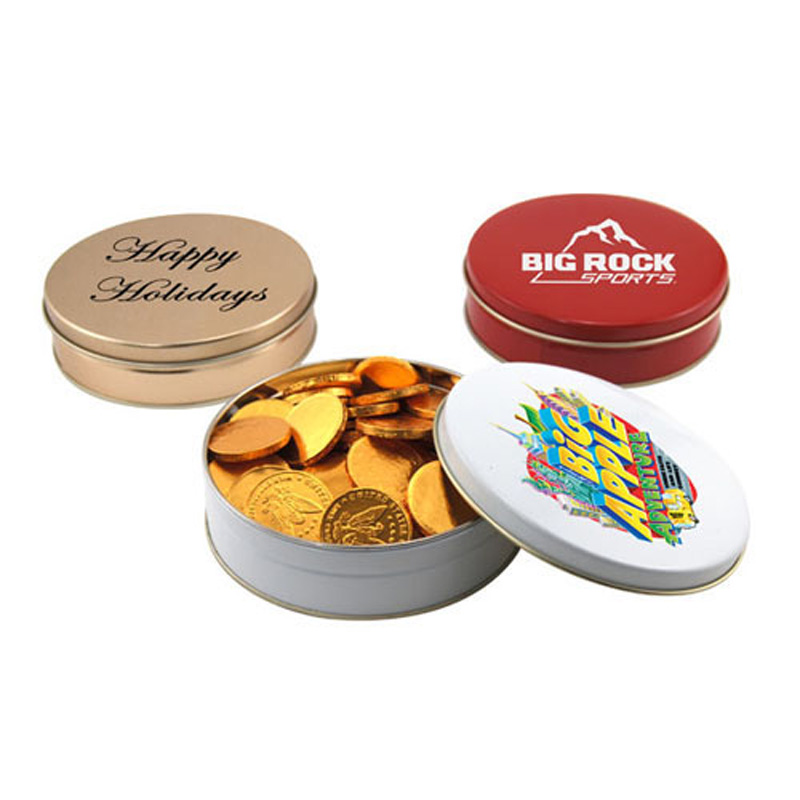 Gift Tin with Chocolate Coins