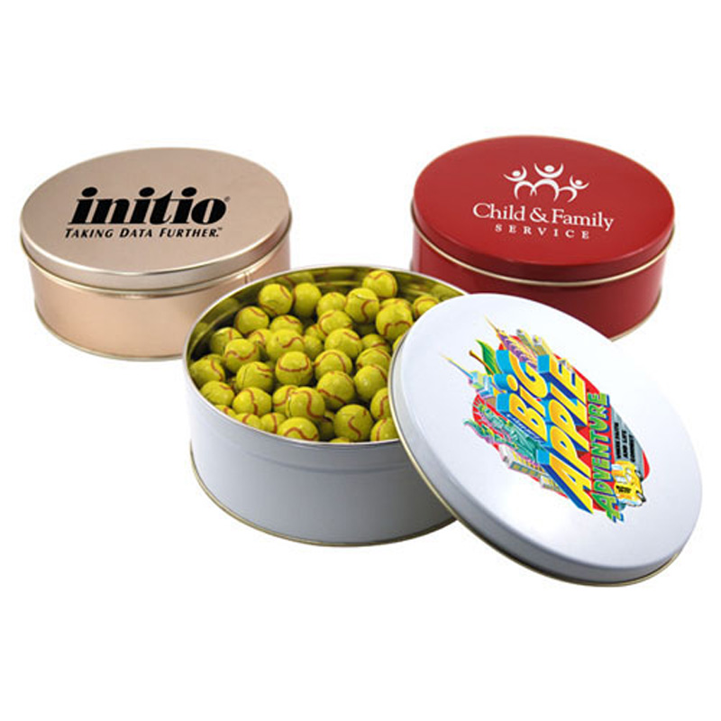 Gift Tin with Chocolate Tennis Balls