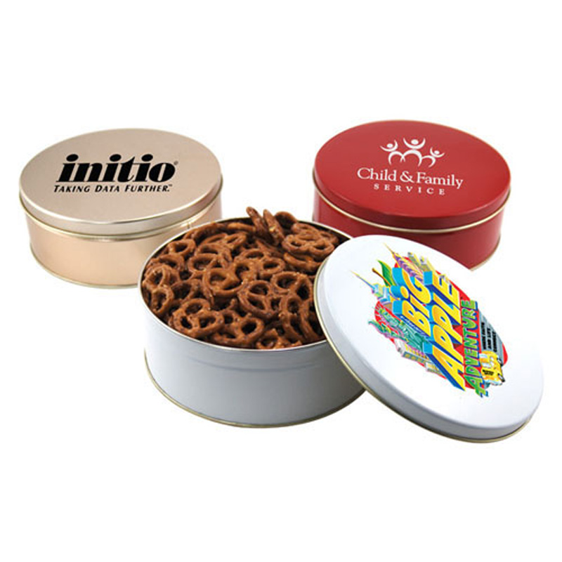 Gift Tin with Mini Pretzels
