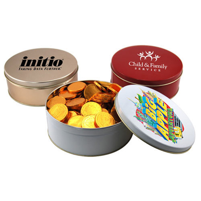 Gift Tin with Chocolate Coins