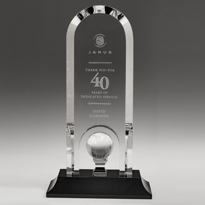 Bryan Arch Shaped Award Golf Ball on Pedestal