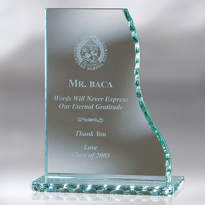 Columbus Sloped Award Pearl Edge