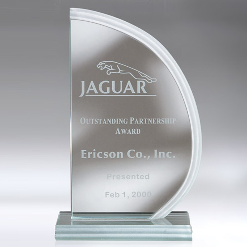 Coshocton Sail Shaped Award Waterfall Edge