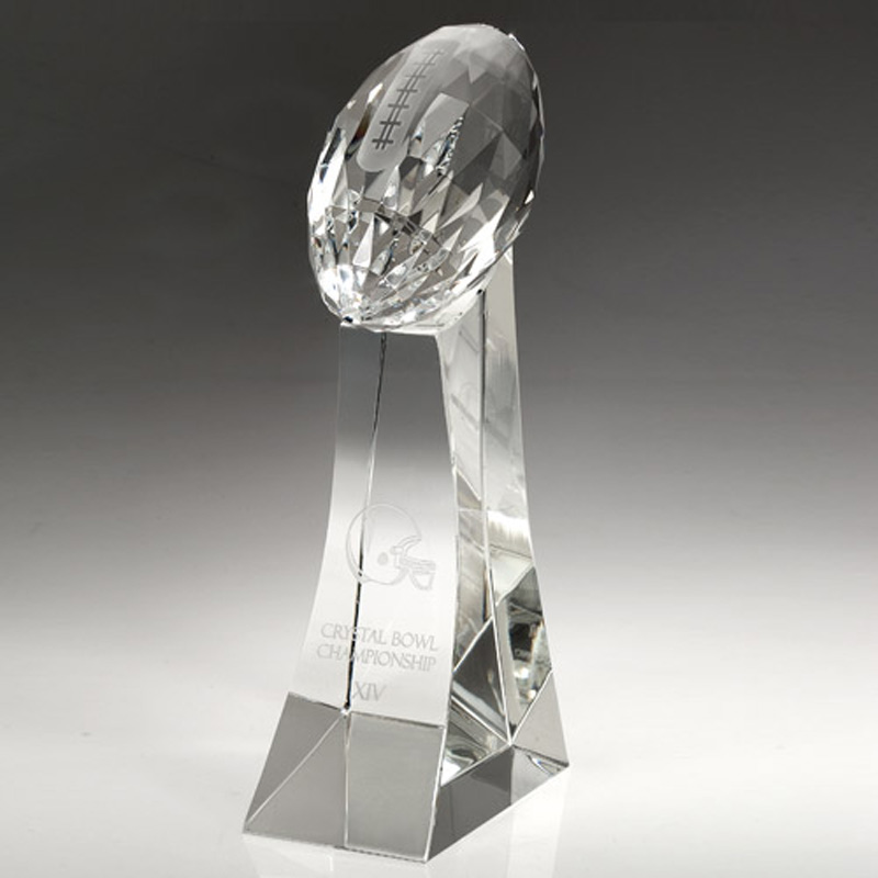 Girard Faceted Crystal Football