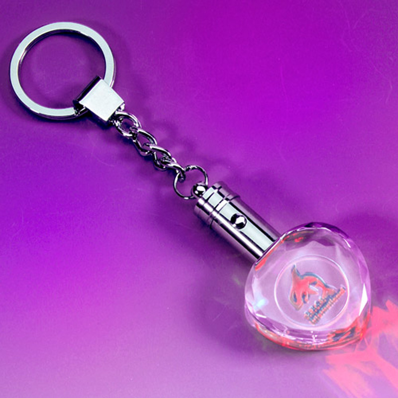 Mason Heard Shaped Keychain Red LED