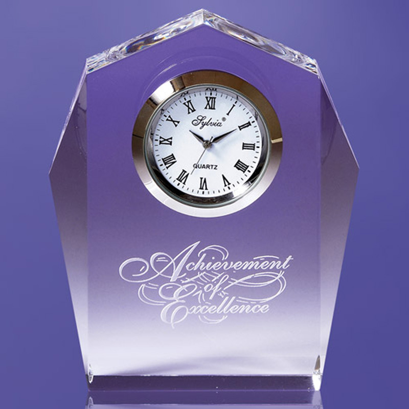 Norwood Angular Award Imbedded Clock