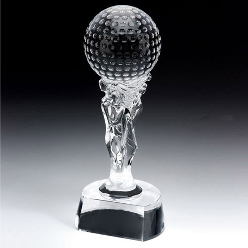 Douglas Golf Ball Mounted On Carved Stand