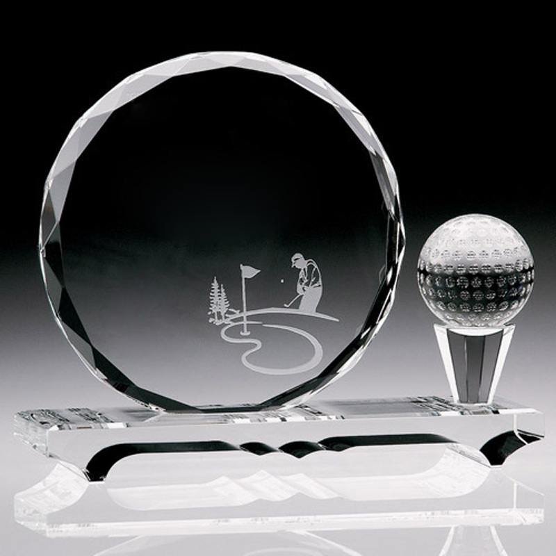 Fall River Gem Cut Award Golf Ball And Tee