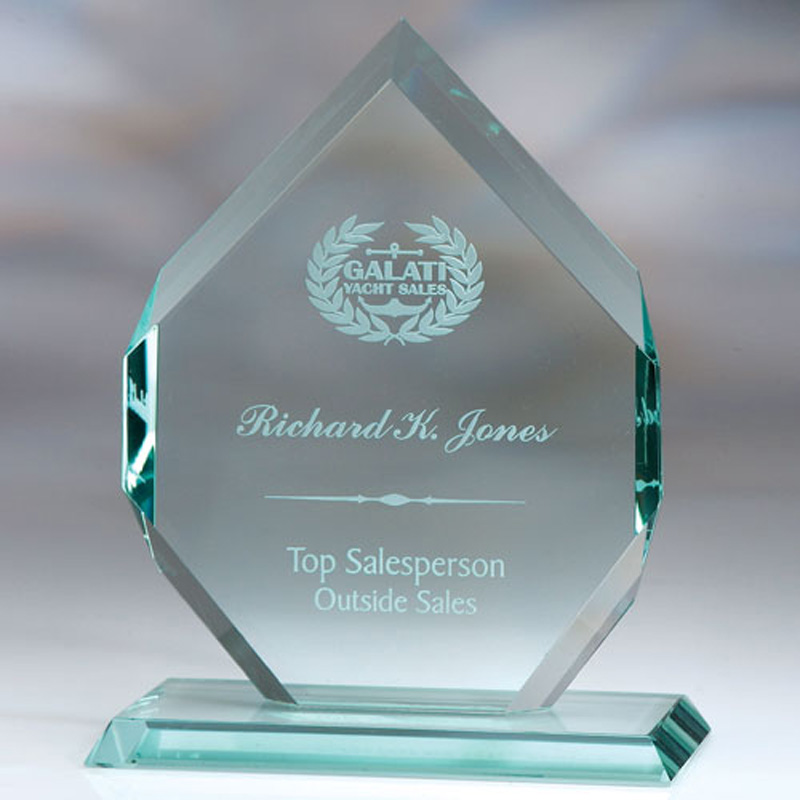 Modena Rectangular Gem Edged Award