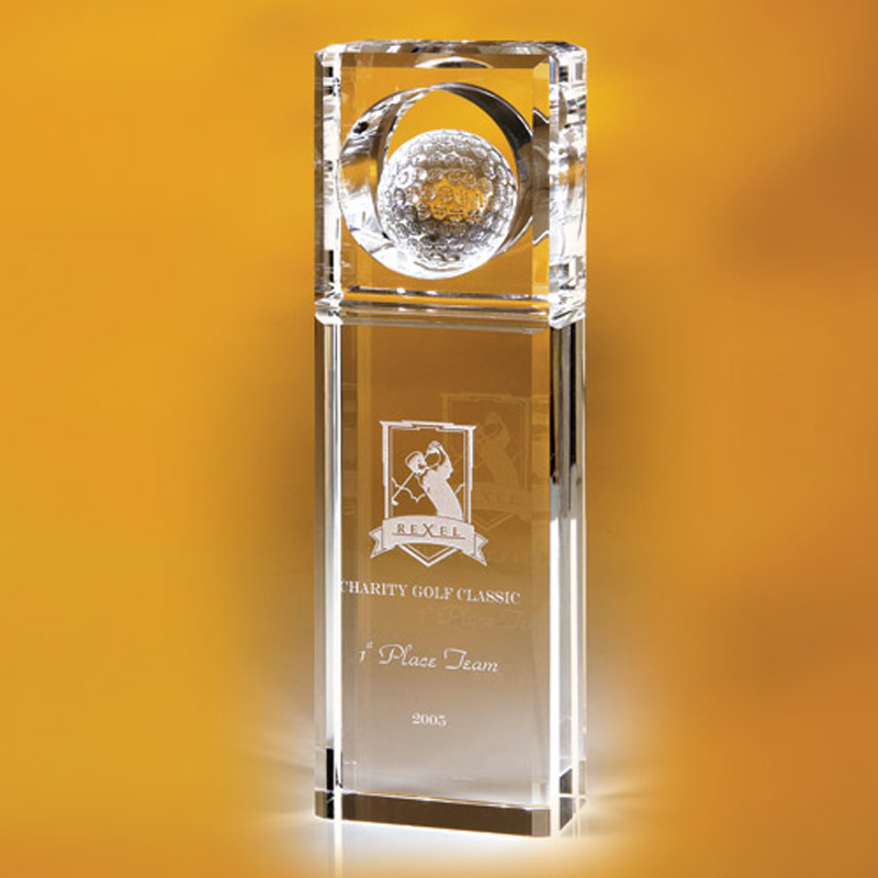 Timblin Rectangular Golf Top Trophy