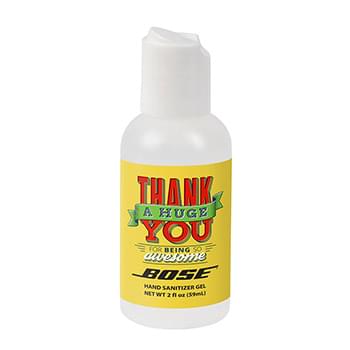 2 oz. Hand Sanitizer Gel Frosted Bottle