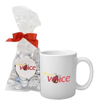 Mug Gift Set with Milk Chocolate Pretzels
