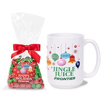 Mug Drop Color Choice M&M's & 15oz Full Color Mug Set