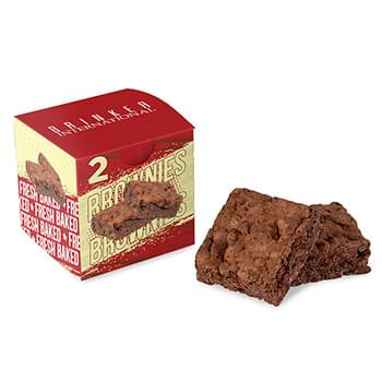 Fresh Beginnings 2 Fudge Brownies in Cube