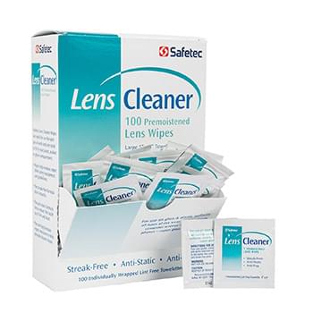 Safetec Lens Cleaning Wipes Box