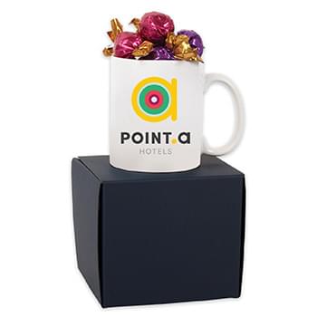 Modern Gift Box Mug Set with Godiva Chocolate