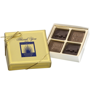 4 Chocolate Square Gift Box