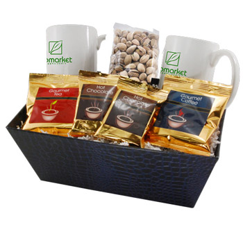 Tray w/ Mugs and Pistachios