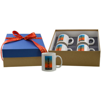 4 Full Color Mug Deluxe Gift Box