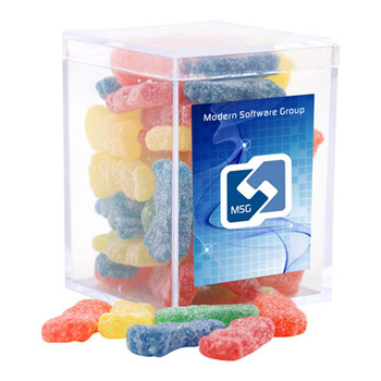 Acrylic Box with Sour Patch Kids