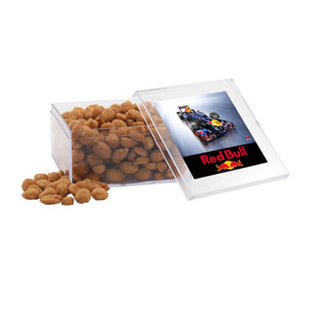 Acrylic Box with Honey Roasted Peanuts
